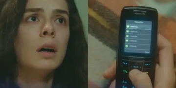 Bahar vasculha as mensagens do celular de Sarp, descobre que ele tinha uma amante e quebra tudo em casa: “é a pior das mentiras”