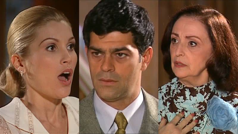 Cristina, Rafael e Débora em Alma Gêmea. (Foto: reprodução)