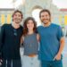 Bruno Montaleone, Alanis Guillen e Nicolas Prattes posam nos bastidores das gravações de Mania de Você