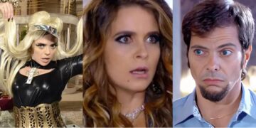 Socorro, Chayene e Laércio em Cheias de Charme. (Foto: reprodução)