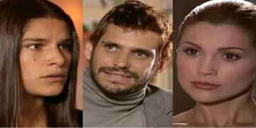 Serena, Guto e Cristina em Alma Gêmea. (Foto: reprodução)
