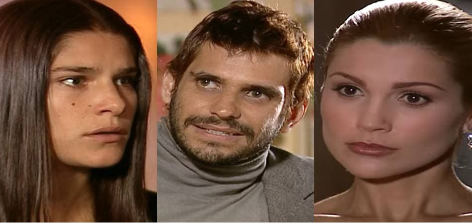 Serena, Guto e Cristina em Alma Gêmea. (Foto: reprodução)