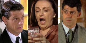 Eurico, Débora e Rafael em Alma Gêmea. (Foto: reprodução)
