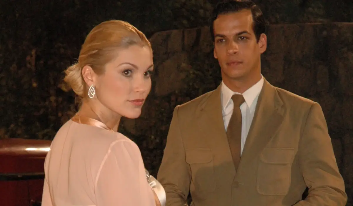 Flávia Alessandra (Cristina) e Thiago Luciano (Ivan) em Alma Gêmea (Foto: Divulgação/TV Globo)