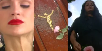 Alexandra vai ao enterro de Débora e surpreende Cristina ao revelar para onde o espírito da idosa foi: “só eu vejo o quanto ela está sofrendo”