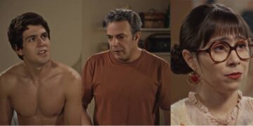 Guto, Ubaiara e Lupita em Família é Tudo. (Foto: reprodução/Globo)