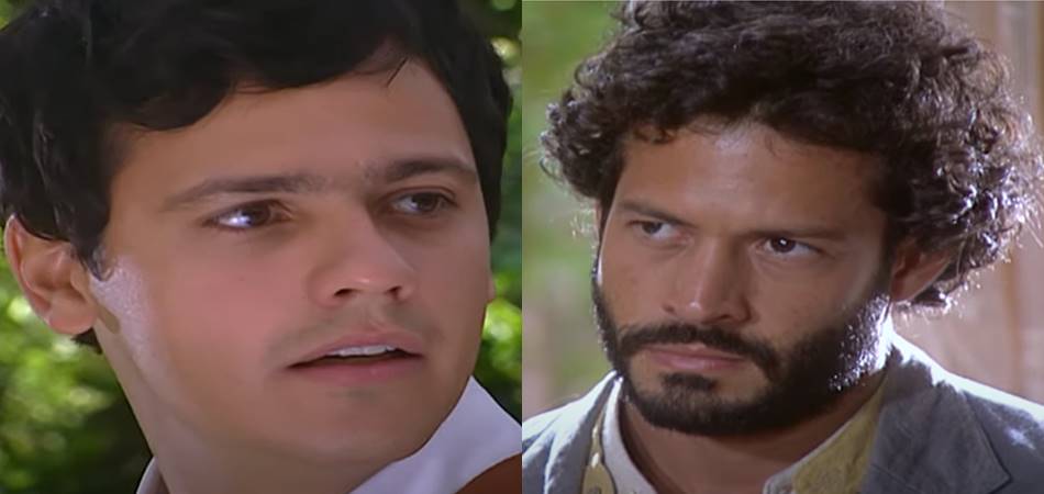 Neco e Tobias em Cabocla. (Foto: reprodução/Globo)