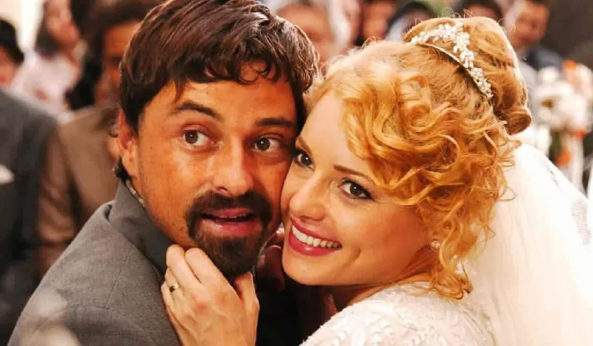 Emilio Orciollo Netto (Crispim) e Rita Guedes (Kátia) em Alma Gêmea (Foto: Divulgação/TV Globo)