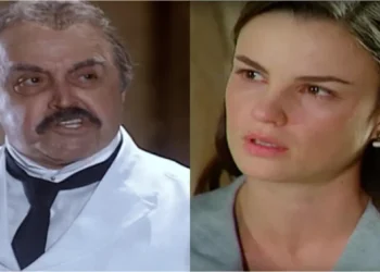 Cabocla: Justino flagra Mariquinha beijando Tobias e expulsa a filha de casa como se fosse um animal selvagem: “desavergonhada!”