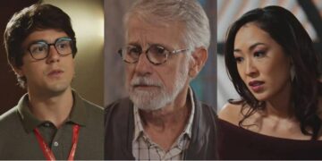 Guto, Furtado e Mila em Família é Tudo. (Foto: reprodução)