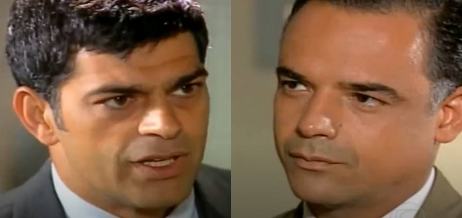 Rafael e Eduardo em Alma Gêmea. (Foto: reprodução/Globo)