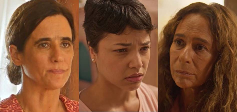 Tia Salete, Margaridinha e Zefa em No Rancho Fundo. (Foto: reprodução/Globo)