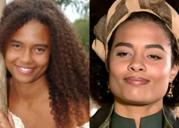 Aisha Jambo como Ritinha em Cabocla e Sabina em Alma Gêmea (Foto: Divulgação/TV Globo/Montagem)