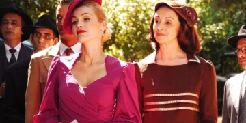 Flávia Alessandra (Cristina) e Débora (Ana Lúcia Torre) em Alma Gêmea (Foto: Divulgação/TV Globo)