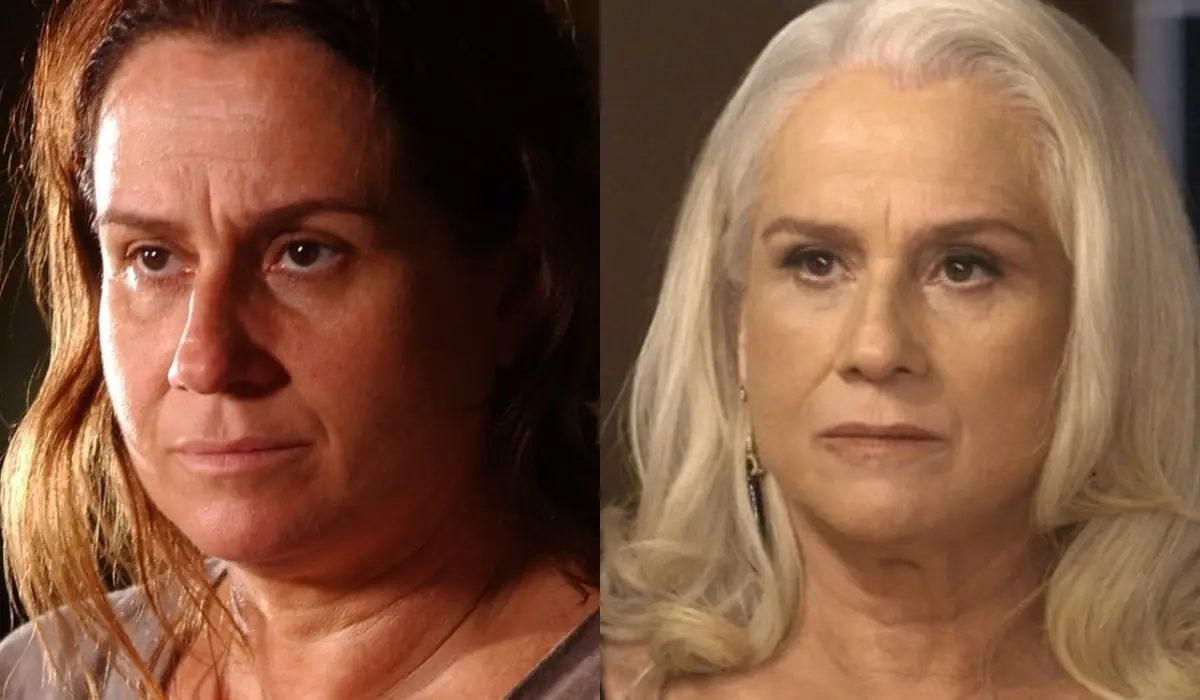 Vera Holtz como Generosa em Cabocla e atualmente (Foto: Reprodução/TV Globo/Montagem)