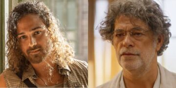Elias e Ariosto em No Rancho Fundo. (Foto: reprodução/Globo)