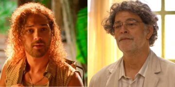 Elias e Ariosto em No Rancho Fundo. (Foto: reprodução/Globo)