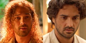 Elias e Artur em No Rancho Fundo. (Foto: reprodução/Globo)