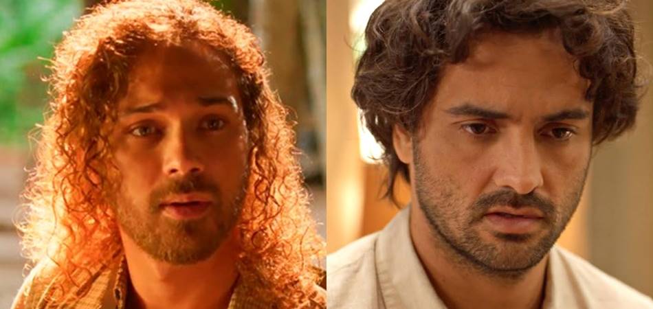 Elias e Artur em No Rancho Fundo. (Foto: reprodução/Globo)