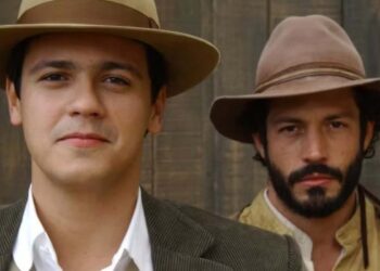 Danton Mello (Neco) e Malvino Salvador (Tobias) em Cabocla (Foto: Divulgação/TV Globo)
