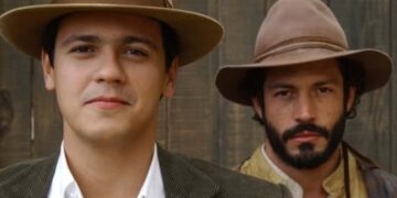 Danton Mello (Neco) e Malvino Salvador (Tobias) em Cabocla (Foto: Divulgação/TV Globo)