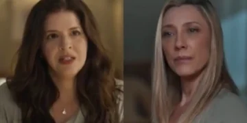 Fátima (Mariana Santos) e Diana (Vanessa Bueno) em Mania de Você (Foto: Reprodução/TV Globo)