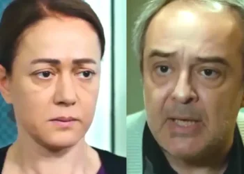 Hatice (à esquerda) e Enver (à direita) em Força de Mulher.