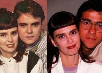 Lídia Brondi com Cássio Gabus Mendes e Marcos Palmeira em Vale Tudo (Foto: Divulgação/TV Globo)