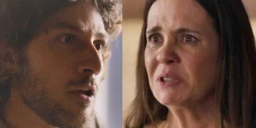 Mavi (à esquerda) e Mércia (à direita) em Mania de Você.