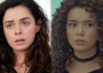 Bahar (Özge Özpirinçci) e Sirin (Seray Kaya) em Força de Mulher (Foto: Reprodução/Record/Montagem)