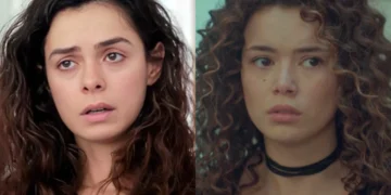 Bahar (Özge Özpirinçci) e Sirin (Seray Kaya) em Força de Mulher (Foto: Reprodução/Record/Montagem)