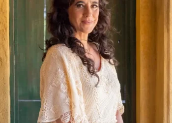Salete vestida de noiva