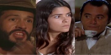 Tobias, Zuca e Boanerges em Cabocla. (Foto: reprodução/Globo)