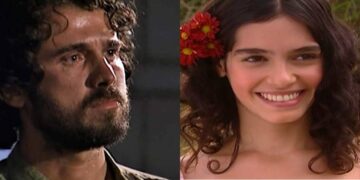 Tomé e Tina em Cabocla. (Foto: reprodução/Globo)