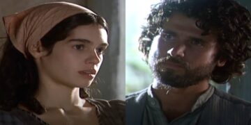 Tina e Tomé em Cabocla. (Foto: reprodução/Globo)