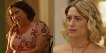 Dona Castorina e Blandina em No Rancho Fundo. (Foto: reprodução/Globo)