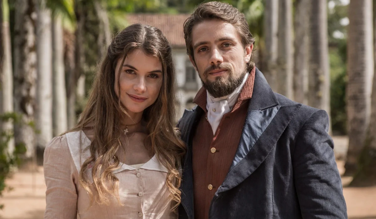 Alinne Moraes e Rafael Cardoso em Além do Tempo (Foto: Fábio Rocha/TV Globo)