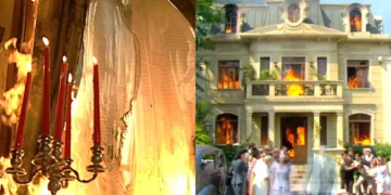 Último capítulo: Com a morte de Cristina, o fogo destrói toda a casa de Rafael e o lugar fica inabitável por muito tempo
