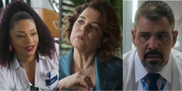 Cida, Violeta e Jayme em Volta por Cima. (Foto: reprodução/Globo)
