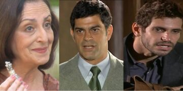 Débora, Rafael e Guto em Alma Gêmea. (Foto: reprodução/Globo)