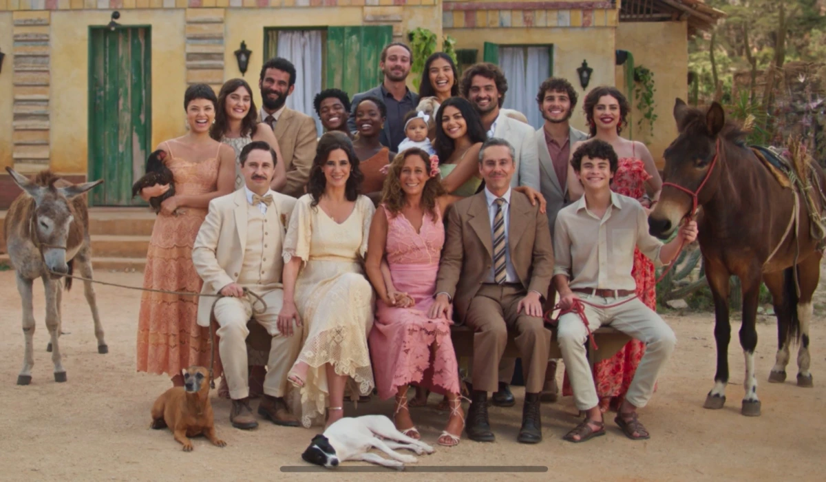 A família Leonel e seus novos integrantes (Foto: Divulgação/TV Globo)