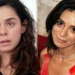 Özge Özpirinçci como Bahar em Força de Mulher e atualmente (Foto: Reprodução/Record/Instagram)