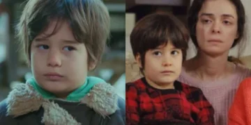 Doruk (Ali Semi Sefil) e Bahar (Özge Özpirinçci) em Força de Mulher (Foto: Reprodução/Record)