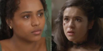 Beatriz (Duda Santos) e Bia (Maisa Silva) em Garota do Momento (Foto: Reprodução/TV Globo)