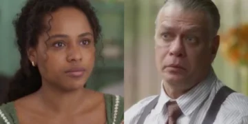 Beatriz (Duda Santos) e Juliano (Fábio Assunção) em Garota do Momento (Foto: Reprodução/TV Globo)