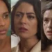 Beatriz (Duda Santos), Clarice (Carol Castro) e Bia (Maisa Silva) em Garota do Momento (Foto: Reprodução/TV Globo)