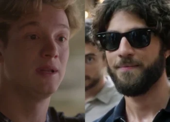 Pedro Novaes (Beto) em Garota do Momento e Chay Suede (Mavi) em Mania de Você (Foto: Reprodução/TV Globo)