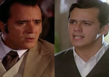 Boanerges (Tony Ramos) e Neco (Danton Mello) em Cabocla (Foto: Reprodução/TV Globo)