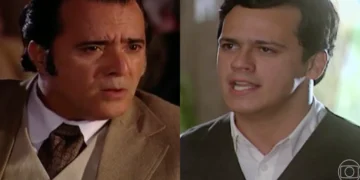 Boanerges (Tony Ramos) e Neco (Danton Mello) em Cabocla (Foto: Reprodução/TV Globo)