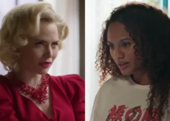 Letícia Colin (Zélia) em Garota do Momento e Jéssica Ellen (Madalena) em Volta por Cima (Foto: Reprodução/TV Globo)